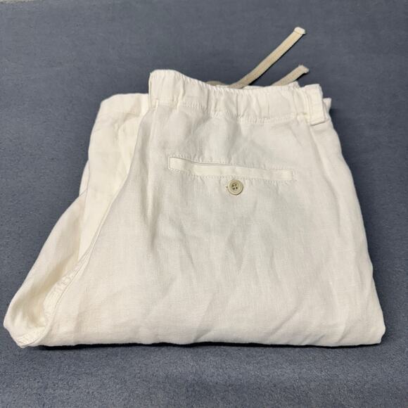 Tommy Bahama Other - Tommy Bahama Linen Pants Mens Small (30x34 ACTUAL) Stretch White Coastal RELAX